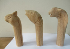 Wooden carved stick for sale  PETERBOROUGH