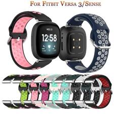 Pulseira respirável de substituição esportiva silicone relógio Fitbit Versa 3/Sense comprar usado  Enviando para Brazil