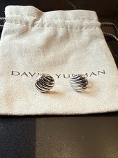 Parafusos de cabo esculpidos clássicos David Yurman Sterling 14mm FRETE GRÁTIS comprar usado  Enviando para Brazil