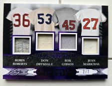 BOB GIBSON Don DRYSDALE ROBERTS MARICHAL 2024 JOGO DE FOLHAS USADO QUAD MEM /7 comprar usado  Enviando para Brazil