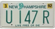 Usado, *99 CENTAVOS DE VENDA* 1992 New Hampshire UTILITY TRAILER REVENDEDOR Placa de Licença #147 R comprar usado  Enviando para Brazil