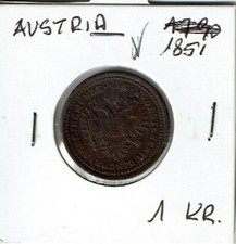 Moneta austria 1851 usato  Trento