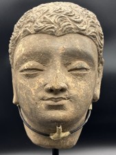 Cabeça de Buda da região de Gandara, cabeça de estuque de Buda Afeganistão século II comprar usado  Enviando para Brazil