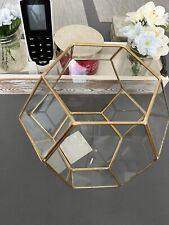 Gold geometric glass for sale  Buffalo