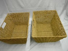 Straw woven baskets for sale  SHEERNESS