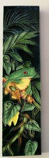 Telha cerâmica decorativa de parede com cabide de parede - Sapo nas folhas comprar usado  Enviando para Brazil