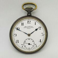 ANTIGO RELÓGIO DE BOLSO HERBERT WOLF LTD., MOSTRADOR BRANCO MAGNO 49 MM. / U055 comprar usado  Enviando para Brazil