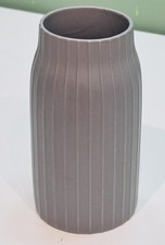 Grey ribbed vase for sale  LEICESTER