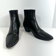 Botas de tornozelo Saint Laurent West Chelsea couro preto tamanho UE 39,5 EUA 9,5 comprar usado  Enviando para Brazil