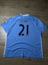 Camisa Manchester City extra azul kit casa 2010/11 Umbro Jersey David Silva 21 comprar usado  Enviando para Brazil