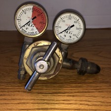 Antigo modelo NCG nº. Regulador de pressão de soldagem de acetileno N1625 com medidores duplos comprar usado  Enviando para Brazil