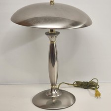 Abajur de mesa de aço inoxidável retrô disco voador estilo cogumelo controle de toque 17" comprar usado  Enviando para Brazil