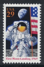 Scott 2841a- Primeiro pouso na Lua, Astronauta- MNH 29c 1994- selo de hortelã não utilizado comprar usado  Enviando para Brazil