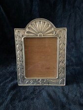 Cavalete traseiro de madeira com moldura de estanho mexicana 10,25” x 6,25” OD 8” x 6” foto vintage comprar usado  Enviando para Brazil