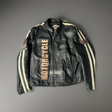 Usado, Jaqueta de couro Harley Davidson autêntica corrida masculina XLarge Streetwise sem gaiolas comprar usado  Enviando para Brazil