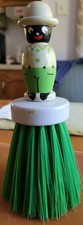 Pincel de roupa de madeira vintage preto americano homem com chapéu cerdas verdes. , usado comprar usado  Enviando para Brazil