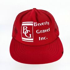 Chapéu caminhoneiro vintage Beverly cascalho Snapback malha pintura folhada construção EUA, usado comprar usado  Enviando para Brazil