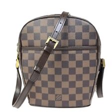 Bolsa de ombro LOUIS VUITTON Ipanema PM couro Damier Plane marrom N51294 95EB243 comprar usado  Enviando para Brazil