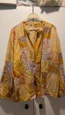 Chemisier patchwork jaune d'occasion  Séméac