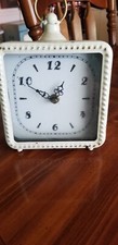 Vintage Relógio de Metal Branco Prateleira Bateria Sitter (Testado) comprar usado  Enviando para Brazil