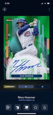 Topps colorido digital Legendary Topps Finest Nico Hoerner Green Signature Cubs 75cc comprar usado  Enviando para Brazil