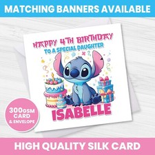 Personalised stitch birthday for sale  LEIGH