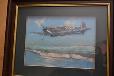 Framed spitfire print for sale  HALSTEAD