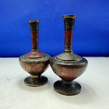 Vase pair brass for sale  CULLOMPTON