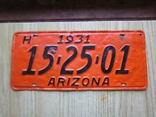 Arizona 1931 license for sale  Lake Panasoffkee