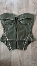 Khaki green corset for sale  NEWPORT