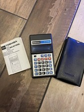 Toshiba BC-8112 SL  Calculator 1975 Vintage Batteries + Etui na sprzedaż  PL