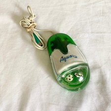 Raro VTG 90s Aqua Rubber Ball Mouse Soccer PS2 Plug AM-940-P Frutiger Aero Green comprar usado  Enviando para Brazil