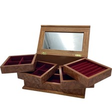 Wood jewellery box for sale  UK