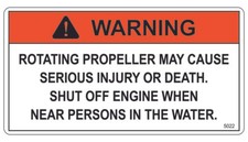 Rotating propeller warning for sale  Springfield