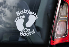 Bebé a Bordo , Coche Adhesivo Ventana Huellas Cartoon Decal Firmar Personalizado comprar usado  Enviando para Brazil