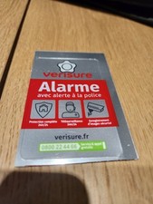 Autocollant verisure 8x5 d'occasion  Bessan