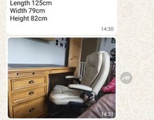 Solid oak desk for sale  BARNSTAPLE