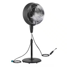 Pelonis 18 pol. Ventilador de pedestal de névoa externo 3 velocidades 1600 CFM preto. comprar usado  Enviando para Brazil