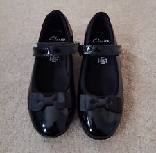 Clarks black patent for sale  UTTOXETER