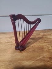 MINIATURA DE MÓVEIS PARA CASA DE BONECAS HARPA DE MADEIRA comprar usado  Enviando para Brazil