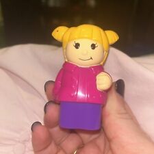 Calça Vintage Mega Block Menina Mulher Cabelo Loiro Casaco Rosa Roxo   comprar usado  Enviando para Brazil