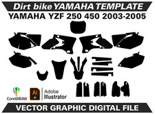 Modelo formato vetorial Yamaha YZF 250 450 2003-2005 AI CDR EPS M22 comprar usado  Enviando para Brazil