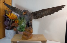 Handcrafted wooden eagle for sale  BROMLEY