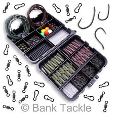 Caja de aparejos de pesca de carpa clips de plomo ganchos giratorios clips tubos retráctiles plataformas terminales segunda mano  Embacar hacia Mexico