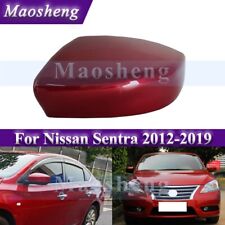 1x Tampa de Asa de Porta Espelho Retrovisor Lateral Esquerdo Vermelho Para Nissan Sentra 2012-2019 comprar usado  Enviando para Brazil