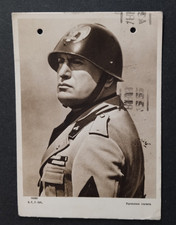 Cartolina mussolini divisa usato  Roma