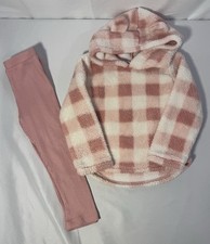 Conjunto pulôver com capuz de lã xadrez The Children’s Place calça rosa meninas 3T comprar usado  Enviando para Brazil