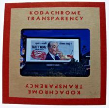 Placa de outdoor Kodachrome Red Border Slide | *1949* SNOW FLAKE CRACKERS MAN anúncio comprar usado  Enviando para Brazil