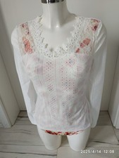 Langarmshirt bluse spitzeneins gebraucht kaufen  Niederschönenfeld