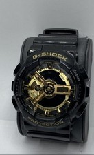 Relógio masculino Casio G-Shock 48mm WR200M cronógrafo preto/ouro aço inoxidável comprar usado  Enviando para Brazil